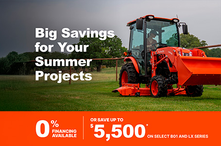 Read more about the article B01 AND LX SERIES – Big Savings for Your Summer Projects – Agricultural Tractors