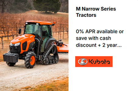 You are currently viewing M Narrow Series Tractors – 0% APR available or save with cash discount + 2 year Orange Protection extended warranty!* – Agricultural Tractors